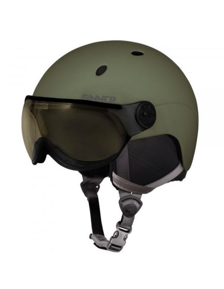 Casque de ski visière Sinner Titan Visor Moss Green