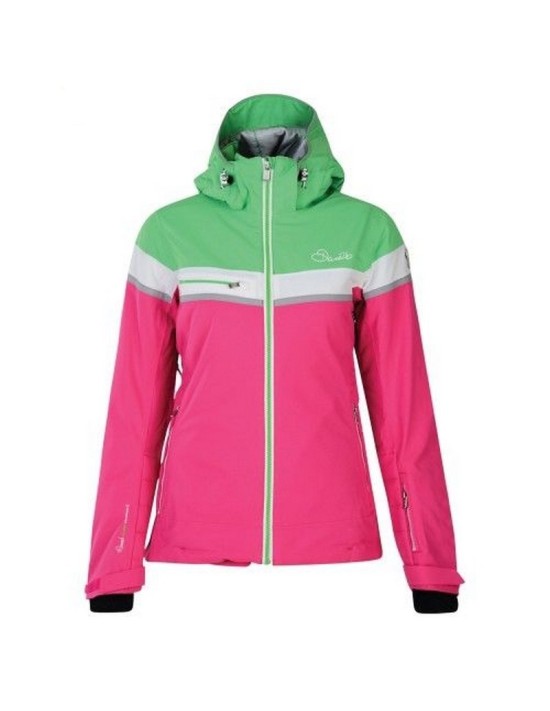 Veste de Ski Femme Neuve Dare 2B Premiss Cyber Pink Green Taille XXS