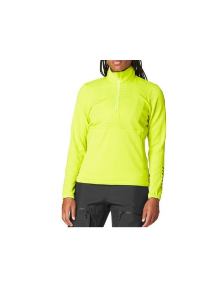 Tee shirt Thermique Picture Bake W 1/4 Fleece Acid Lime