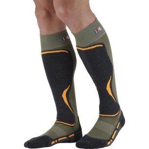 Chaussettes de ski Techniques Monnet Access Kaki