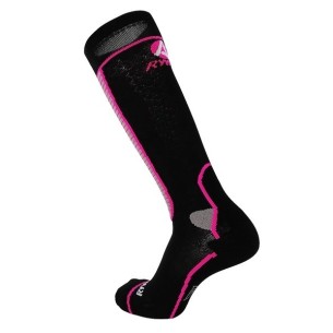 Chaussettes de Ski Rywan Protec Noir Fuschia
