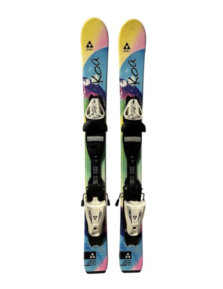 Ski Junior Occasion Fischer Koa Blue Junior + Fix