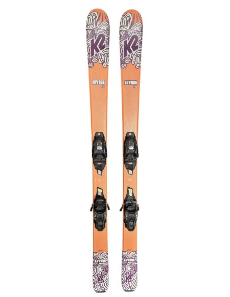 Ski Junior Occasion K2 Luvbug + Fix Marker 7.0 GW