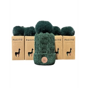 Lot de 5 Bonnets fourrés Pacito Vert