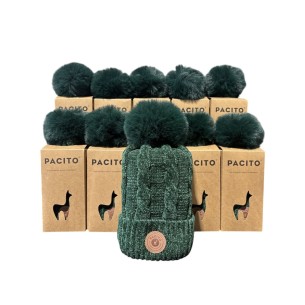 Lot de 10 Bonnets fourrés Pacito Vert