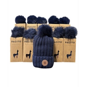 10er-Pack Pacito-Mützen mit Futter, blau