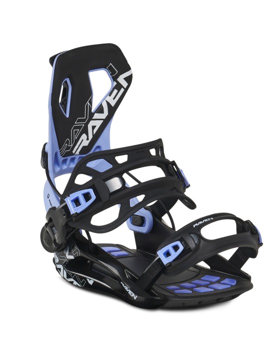 Fixations de snowboard Systeme Flow Raven FT360 Black Ocean