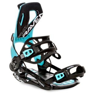 Fixations de snowboard Systeme Flow Raven FT360 Black Mint