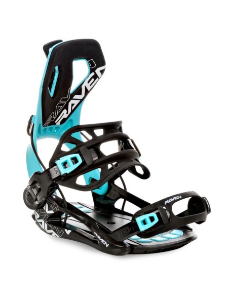 Fixations de snowboard Systeme Flow Raven FT360 Black Mint