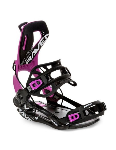 Snowboardbindungen Systeme Flow Raven FT360 Weiß-Fuchsia