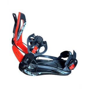 Fixations de snowboard Système Raven FTM450 Black Orange