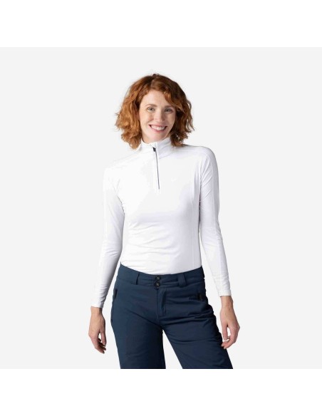Première couche demi-zip Rossignol W Classique White